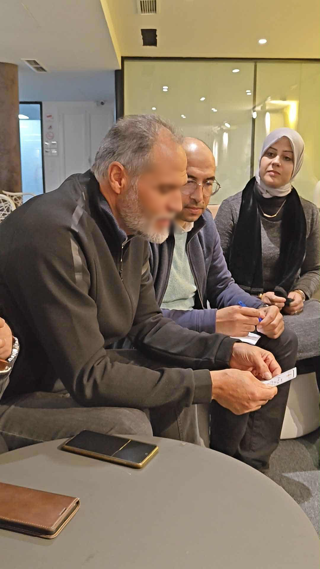 تبادل الخبرات بين المشاركين